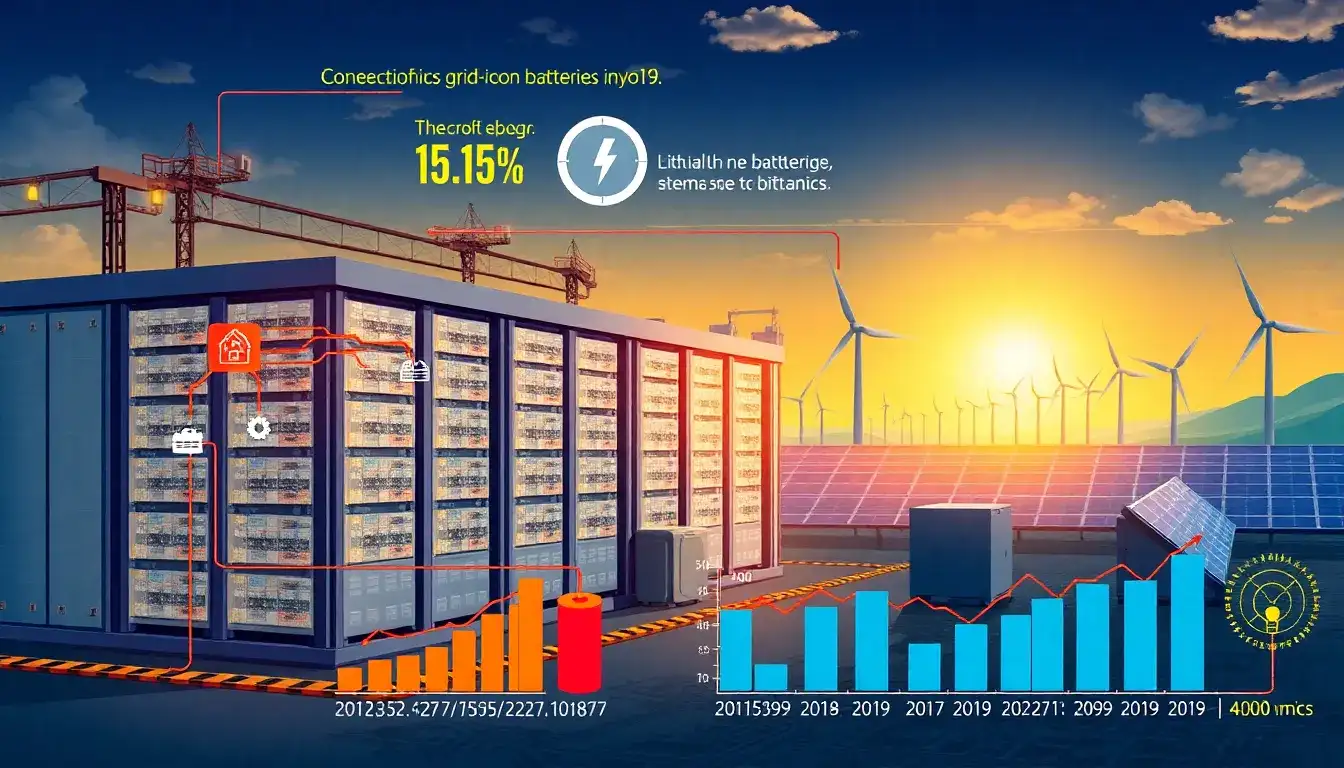 How does the cost of lithium-ion batteries impact their adoption in grid-scale energy storage