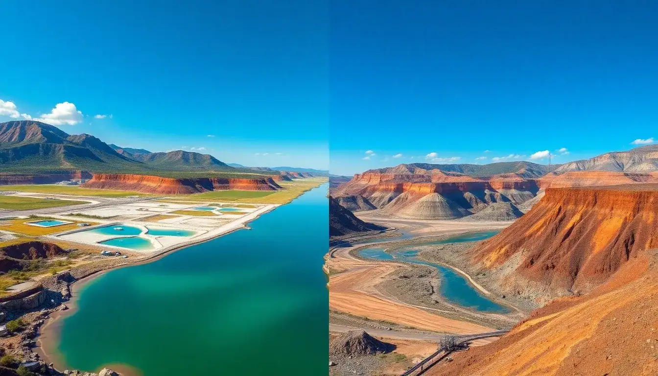 How does lithium mining compare to other mineral extraction processes in terms of environmental impact