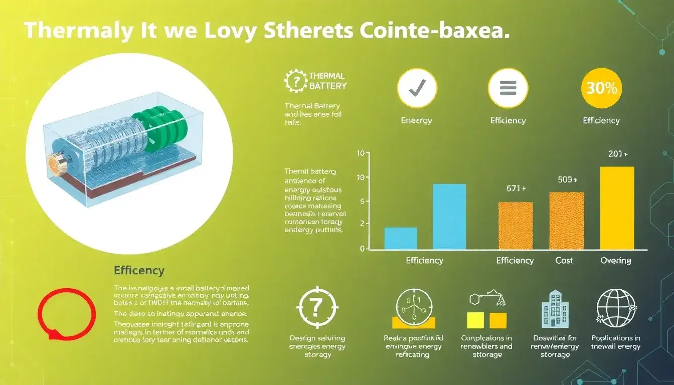 How does the efficiency of thermal batteries impact their overall cost-effectiveness