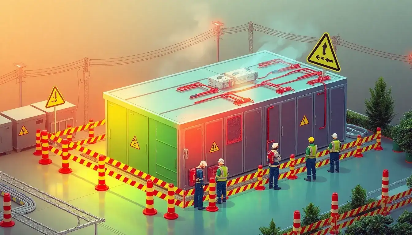 What are the main safety concerns with battery energy storage systems