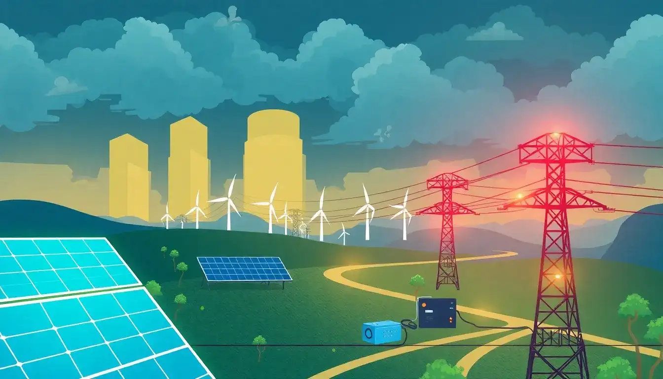 How does the intermittency of renewable energy sources affect grid stability