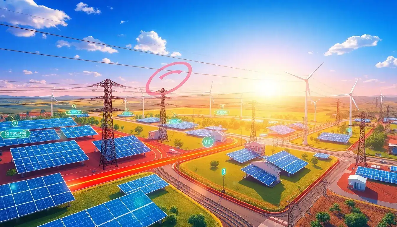 How can smart grids improve the integration of intermittent renewable energy sources