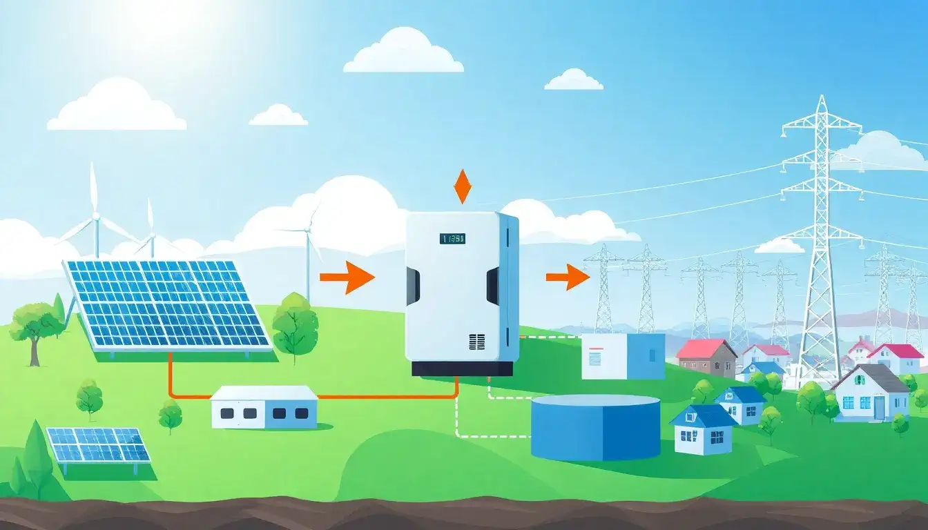 How do hybrid inverters contribute to grid stability and energy storage