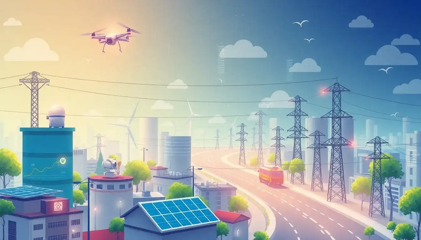 How does IoT contribute to predictive maintenance in smart grids
