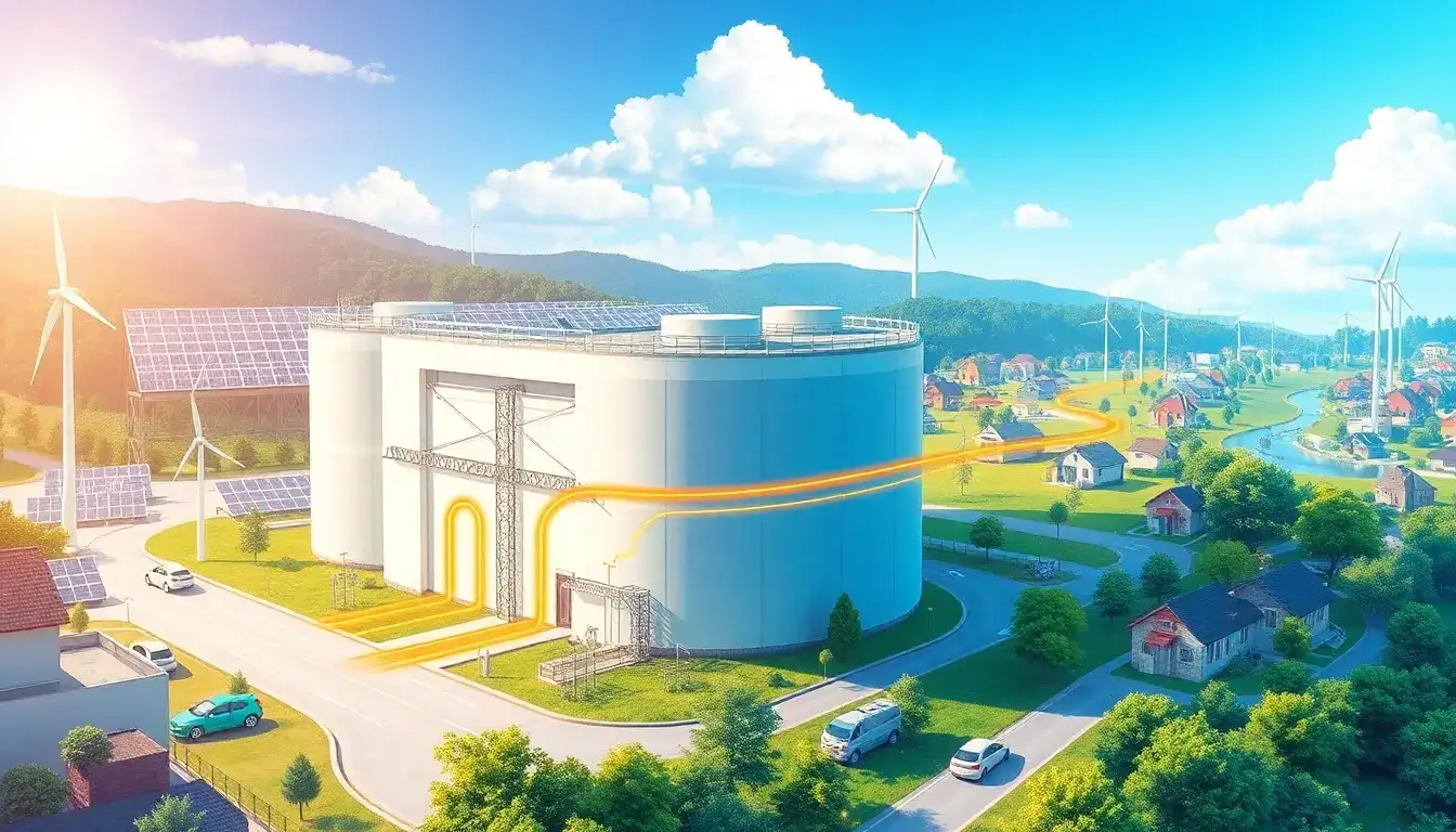 How does thermal energy storage improve grid stability