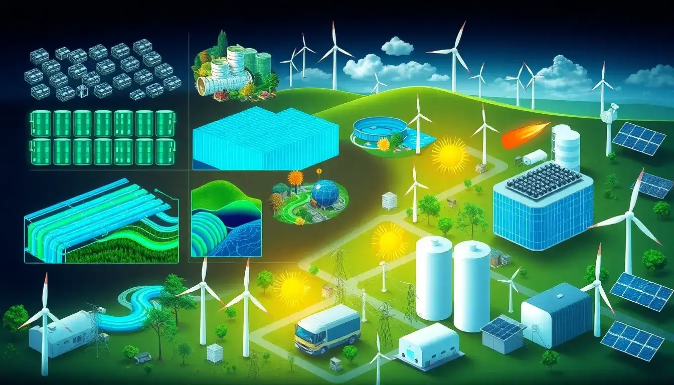 What types of energy storage technologies are most commonly used in microgrids