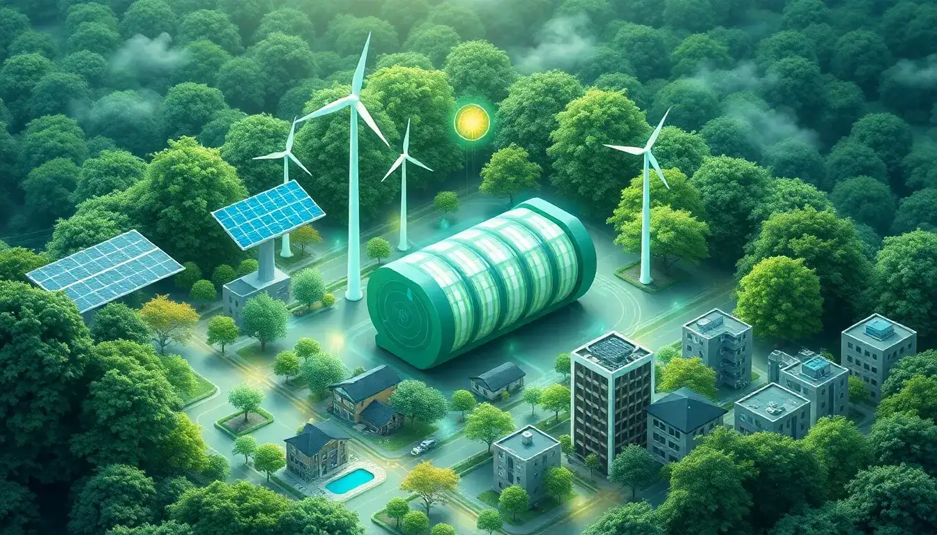 How does energy storage contribute to the sustainability of microgrids