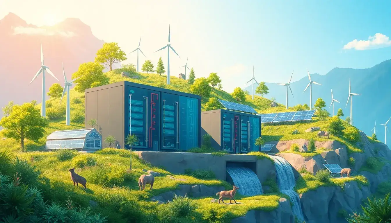 How does energy storage contribute to environmental sustainability