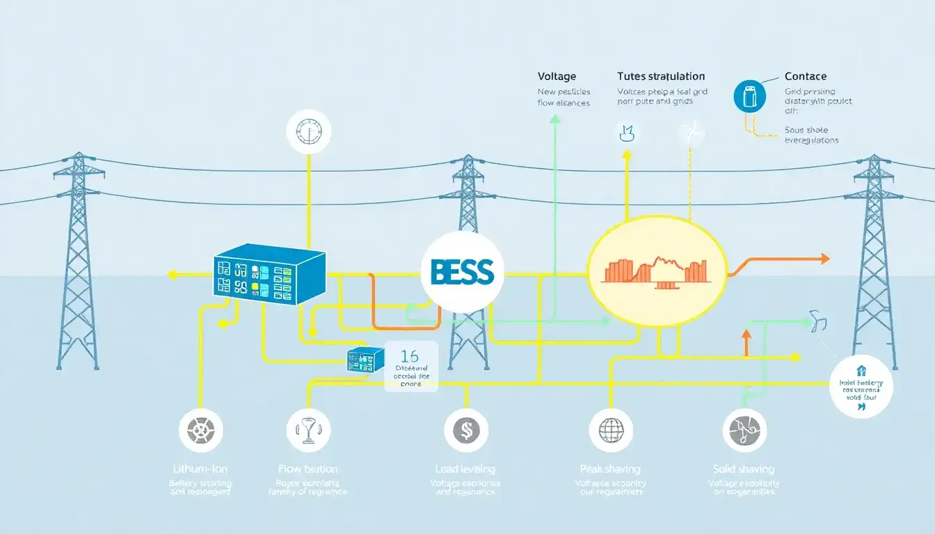 How do different control strategies for BESS impact grid stability