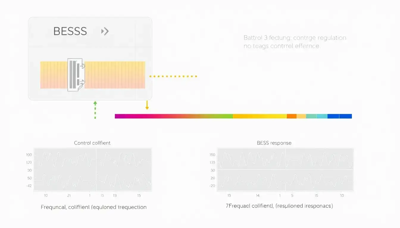 How does the control coefficient in BESS affect its frequency regulation capabilities
