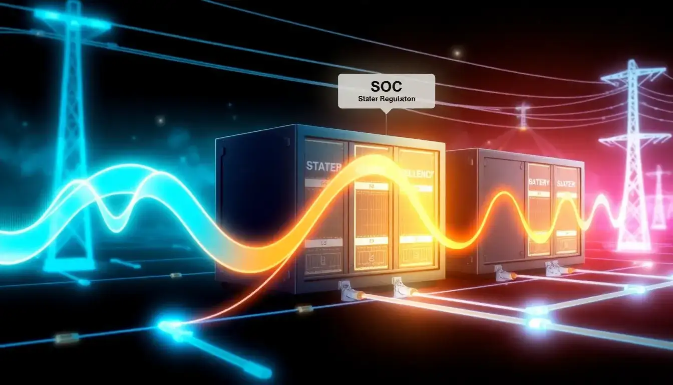 How does the state of charge (SOC) influence the frequency regulation capabilities of BESS