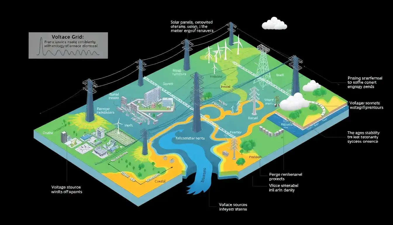How does the topology of renewable energy integration affect voltage stability