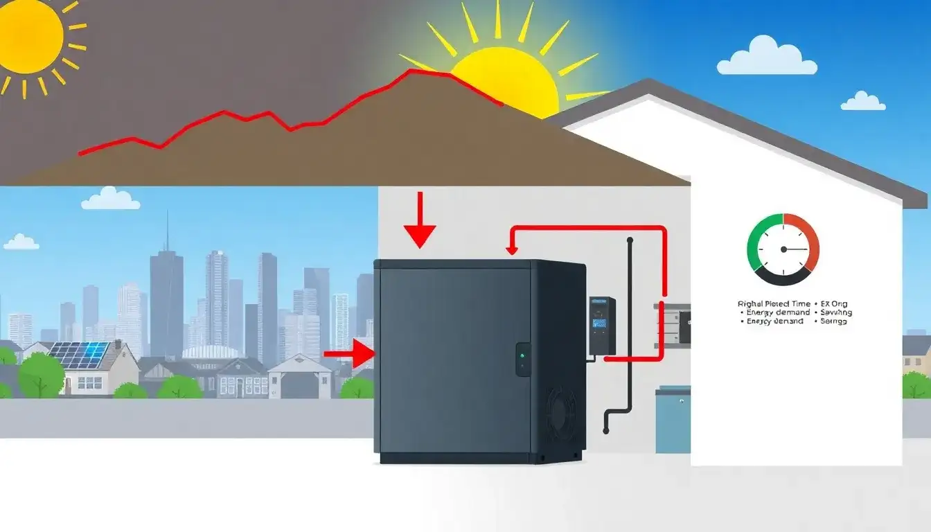 How do residential energy storage systems contribute to peak shaving