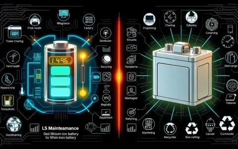 What are the maintenance requirements for lithium-ion batteries compared to nickel-cadmium batteries