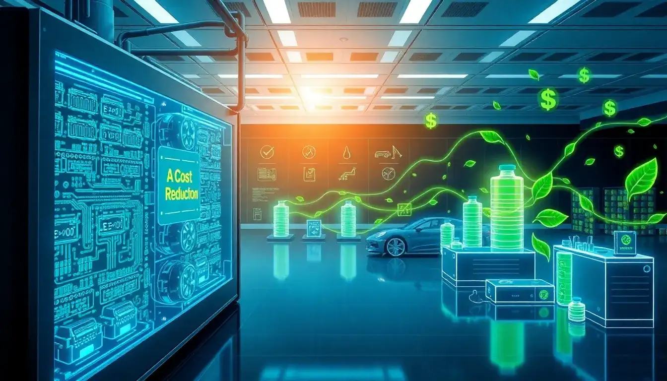 How do technological advancements in battery management systems affect the overall cost of lithium-ion batteries