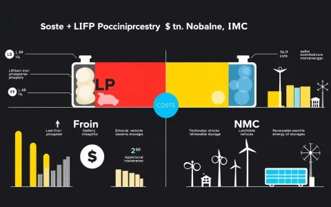 What are the main differences in battery chemistry costs between LFP and NMC