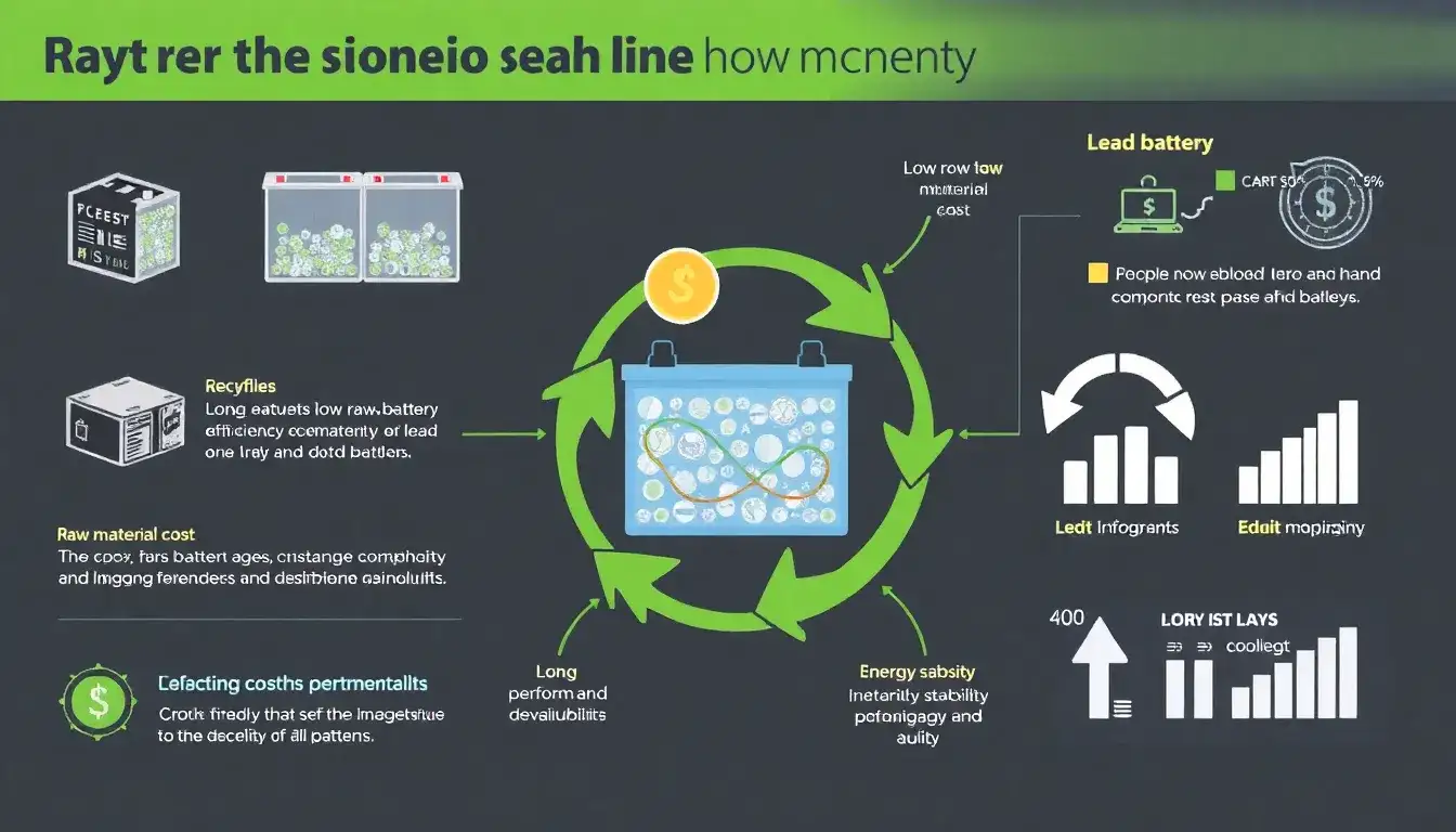 What factors contribute to the cost-effectiveness of lead batteries