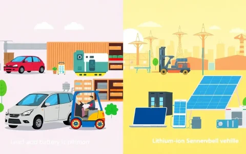 What are the typical applications for lead-acid batteries compared to lithium-ion batteries