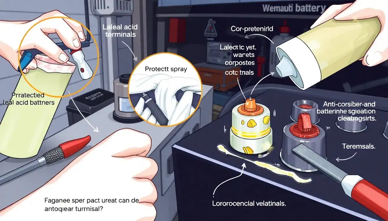 How can I prevent corrosion on the terminals of my lead-acid batteries