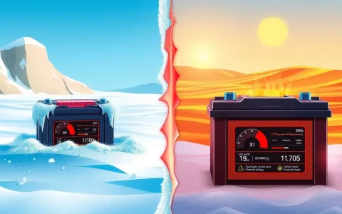How does extreme temperature affect the performance of lead-acid batteries