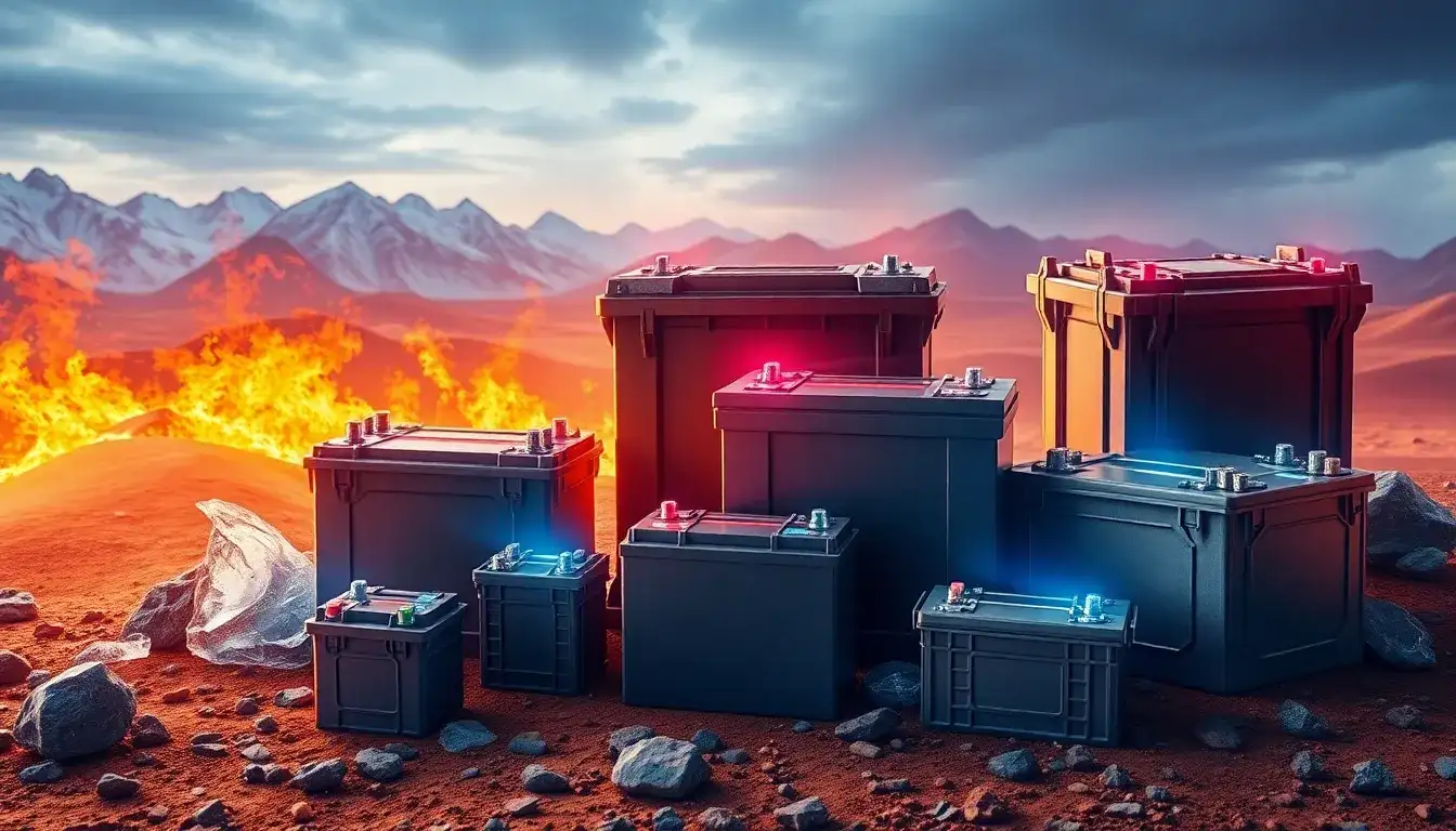 Are there specific types of lead batteries designed for extreme temperatures