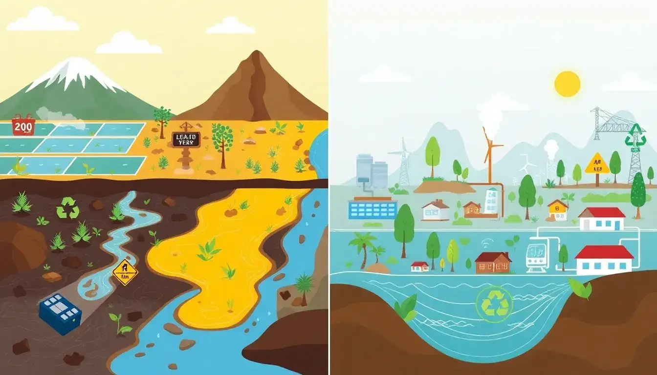 How do the environmental impacts of lead-acid batteries differ from those of lithium-ion batteries
