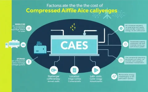 What are the main factors influencing the cost of CAES systems