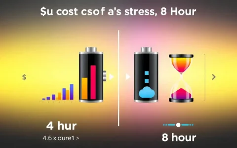 How do the cost projections for lithium-ion batteries differ between 4-hour and 8-hour durations