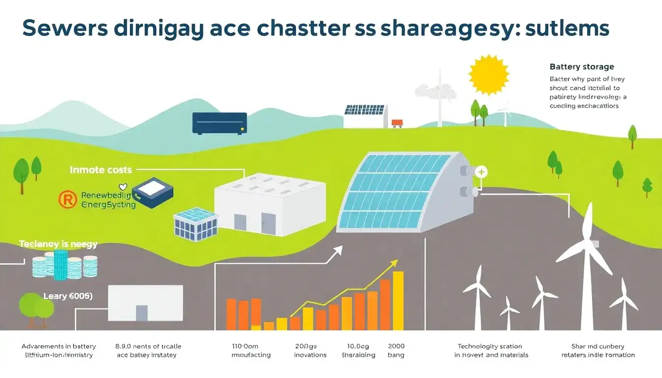 What factors are driving the cost reductions in battery storage systems