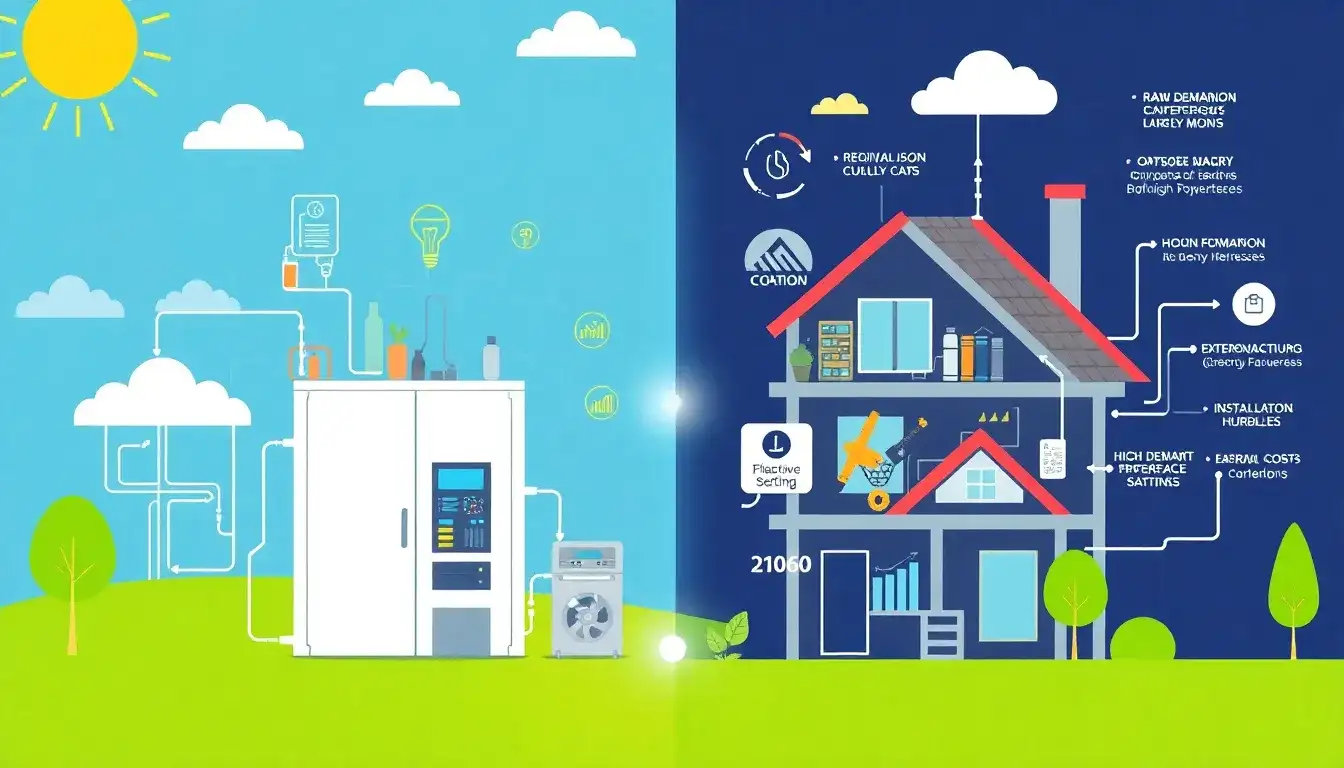 What factors contribute to the higher costs of residential battery storage systems