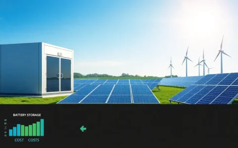 How do battery storage costs compare to other renewable energy technologies