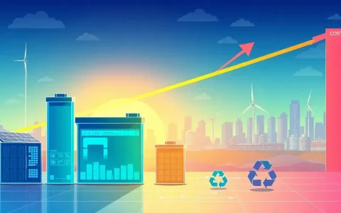 What are the projected cost reductions for battery storage over the next decade