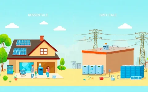 How do residential energy storage systems compare to grid-scale storage in terms of resilience