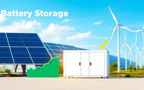 How do battery storage costs impact the overall cost of renewable energy projects