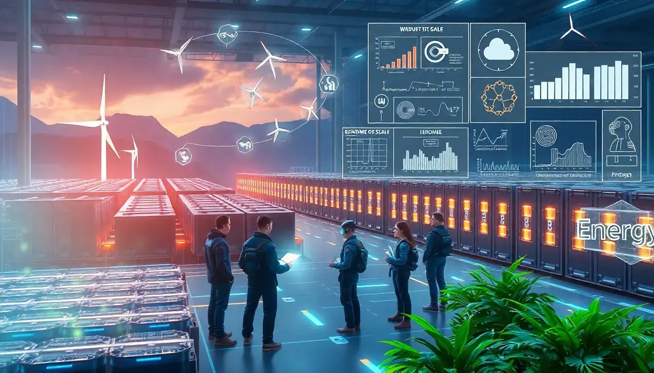 What are the main factors driving the decline in battery storage costs