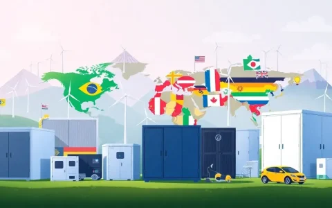 How do different countries' policies influence battery storage market growth