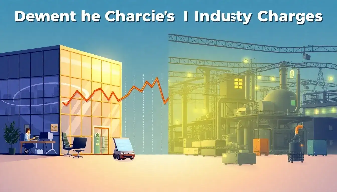 How do demand charges impact commercial and industrial businesses differently