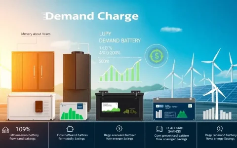 What types of battery energy storage systems are most effective for reducing demand charges