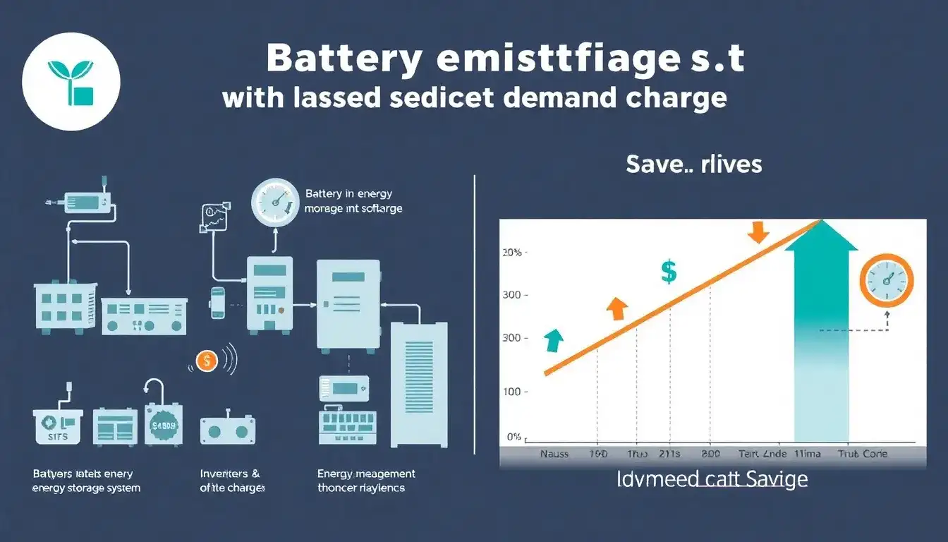 How does the cost of battery energy storage systems compare to the savings from reduced demand charges