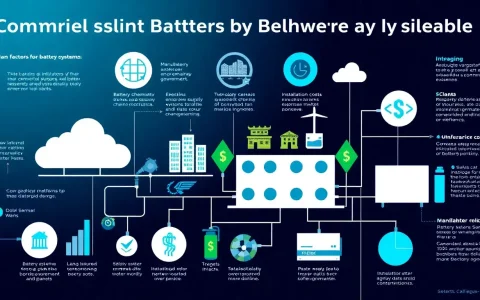 What are the main factors influencing the cost of commercial battery storage systems