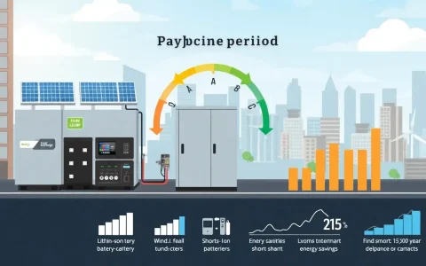How does the payback period for commercial battery storage systems typically range
