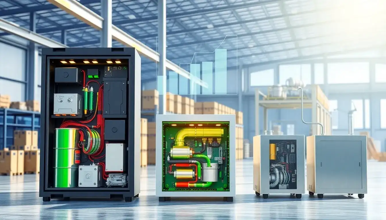 How does the type of battery used affect the overall cost of a commercial battery storage system