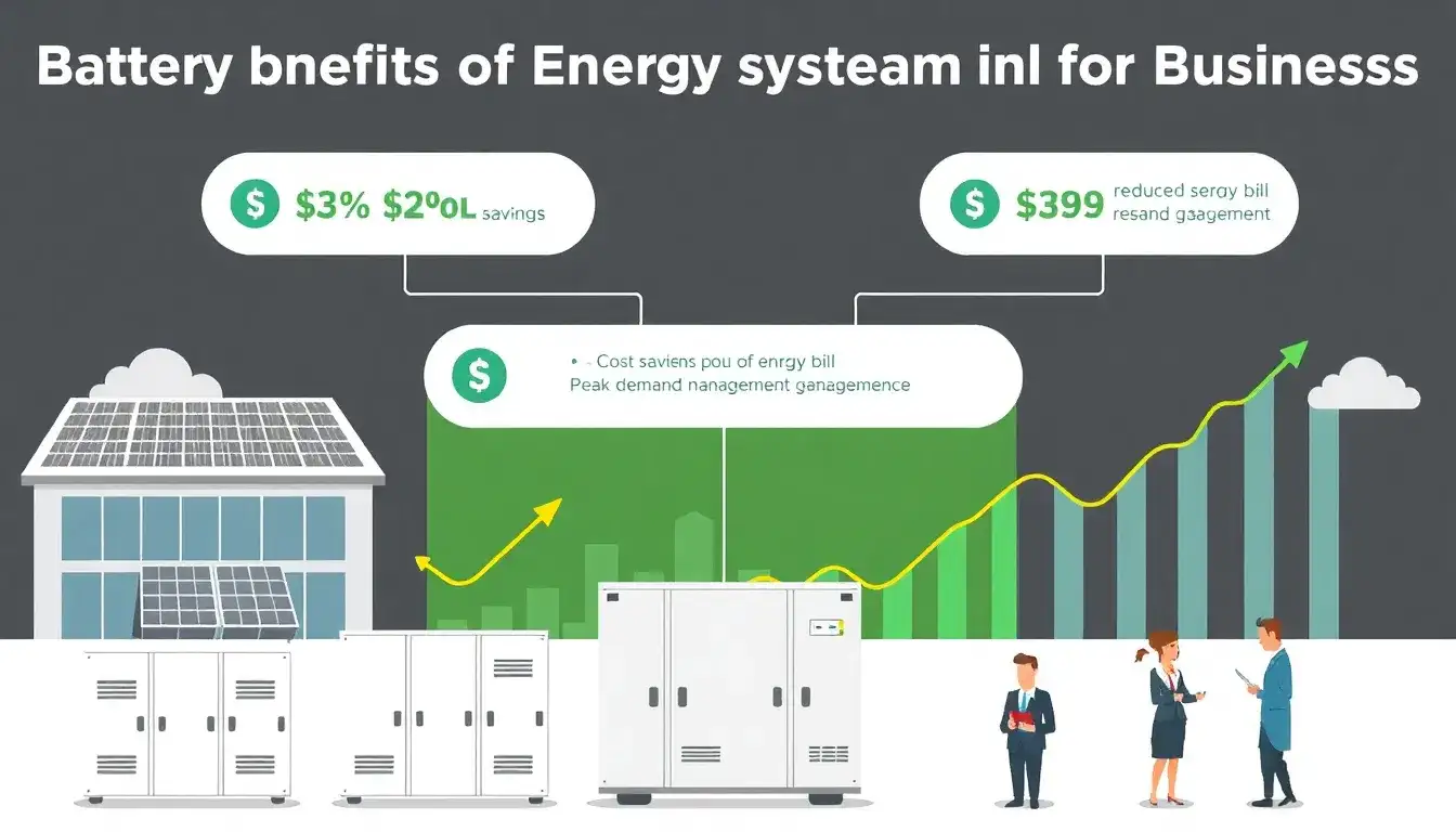 What are the cost benefits of using battery energy storage systems for businesses