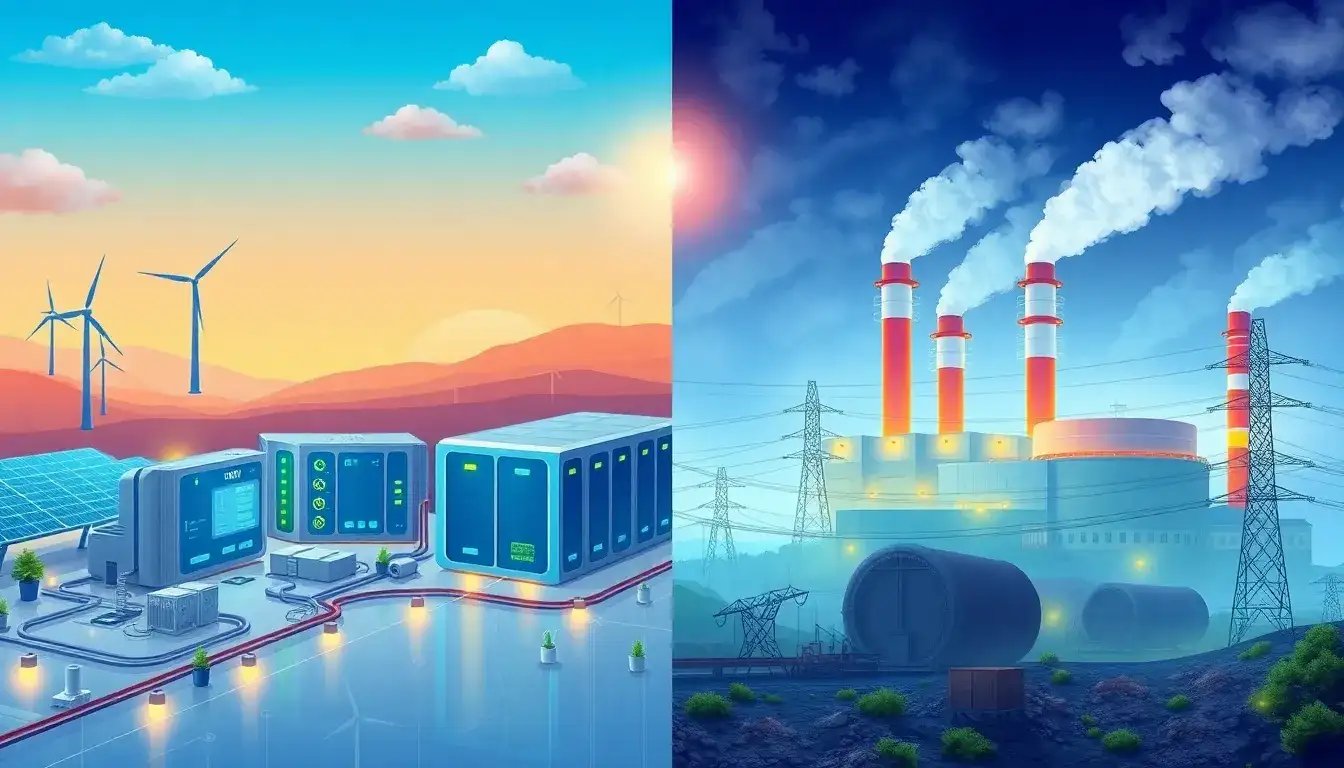 How do battery energy storage systems compare to traditional power plants in terms of reliability