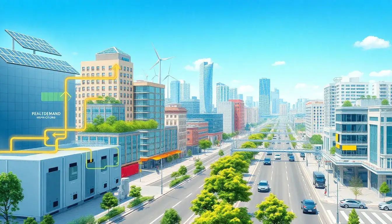 How do battery energy storage systems contribute to reducing peak energy costs