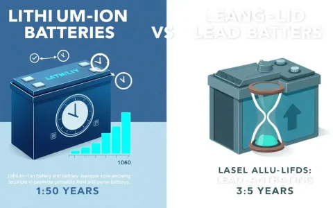 How do lithium-ion batteries compare to lead-acid batteries in terms of lifespan