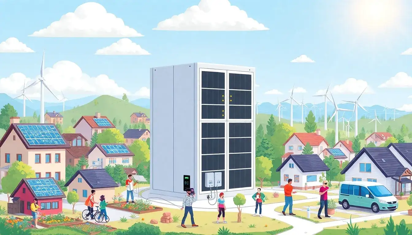 How do battery energy storage systems contribute to energy independence for communities