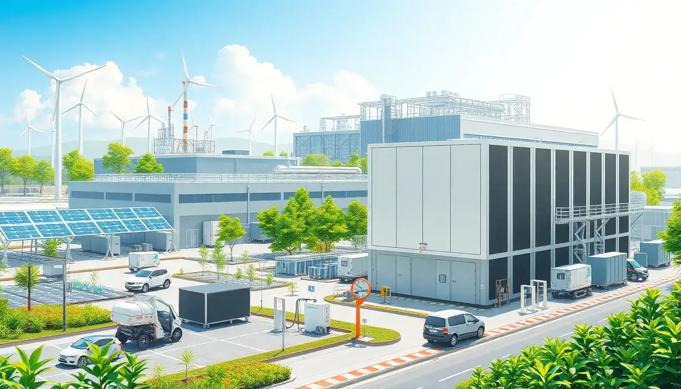 How do battery energy storage systems contribute to reducing carbon footprints in industrial applications