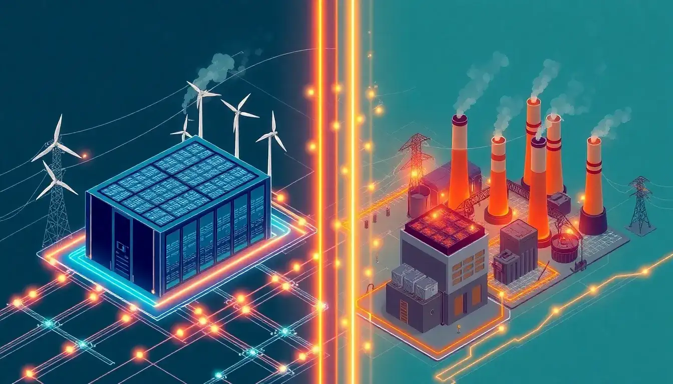How do battery energy storage systems compare to traditional power plants in terms of grid stability