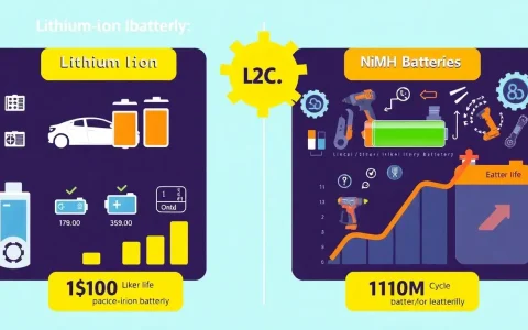 How does the cycle life of lithium-ion batteries compare to other types of rechargeable batteries